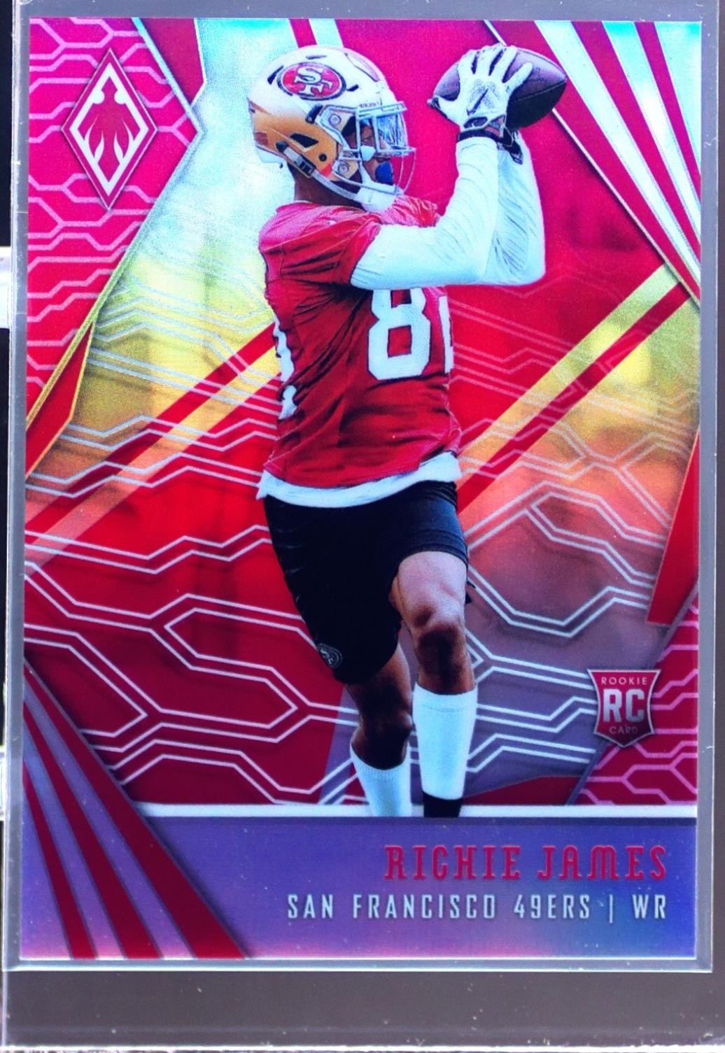 2018 Phoenix Richie James Pink /199 RC #166 49ers