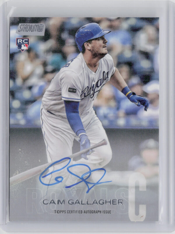 2018 Stadium Club Cam Gallagher AU #SCA-CG Royals Autographs