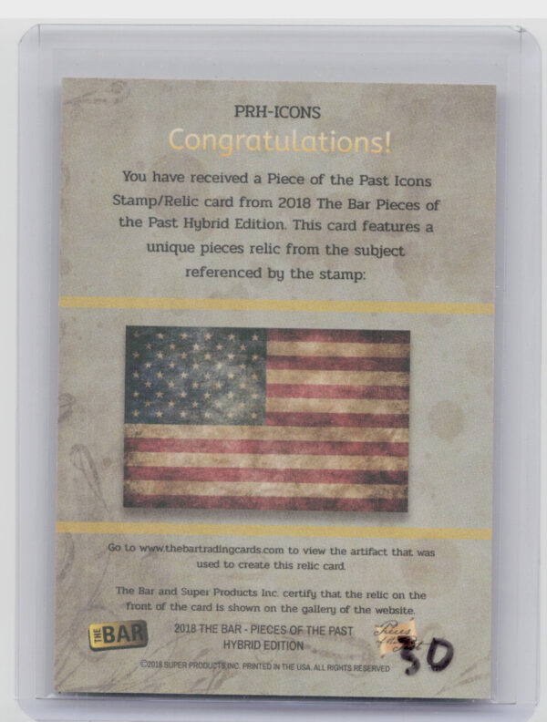 2018 The Bar Pieces of the Past Hybrid Charlton Heston 6/18 - Image 3
