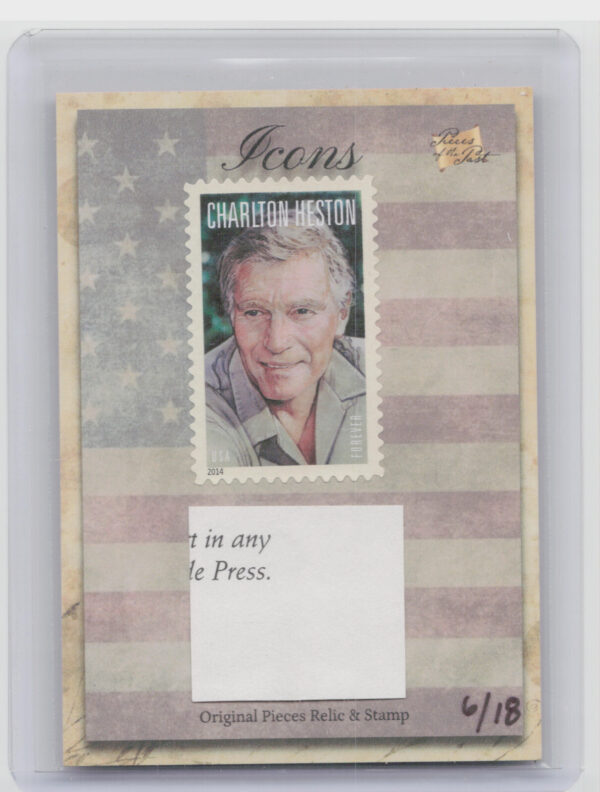 2018 The Bar Pieces of the Past Hybrid Charlton Heston 6/18
