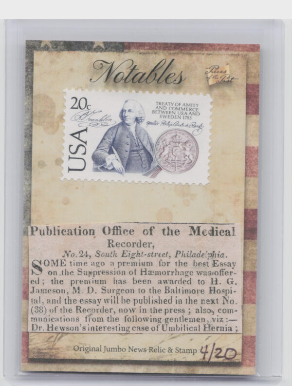 2018 The Bar Pieces of the Past Hybrid Edition Treaty of Amity and Commerce 4/20