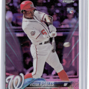 2018 Topps Chrome Update Victor Robles Pink Refractor #HMT22 Nationals
