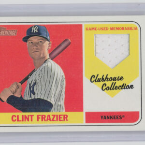 2018 Topps Heritage Clint Frazier MEM #CCR-CF Yankees Clubhouse Collection Relic