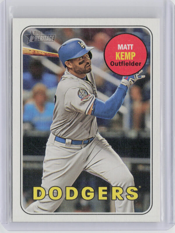 2018 Topps Heritage Matt Kemp SP VAR #713 Dodgers