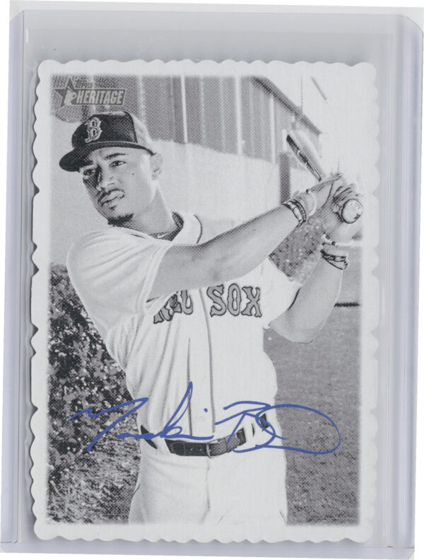 2018 Topps Heritage Mookie Betts #14 Sox 1969 Topps Deckle