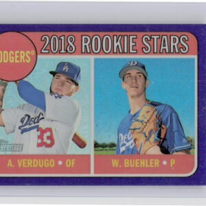 2018 Topps Heritage Walker Buehler / Alex Verdugo Chrome Purple Refractor #THC-2