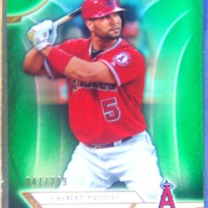 2018 Triple Threads Albert Pujols Emerald /259 #39 Angels