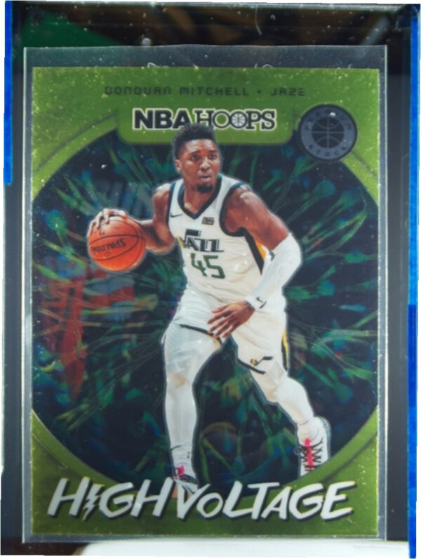 2019-20 Hoops Premium Stock Donovan Mitchell #8 Jazz High Voltage