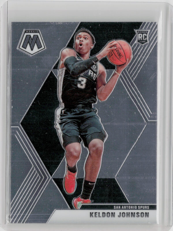2019-20 Panini Mosaic Keldon Johnson RC #238 Spurs