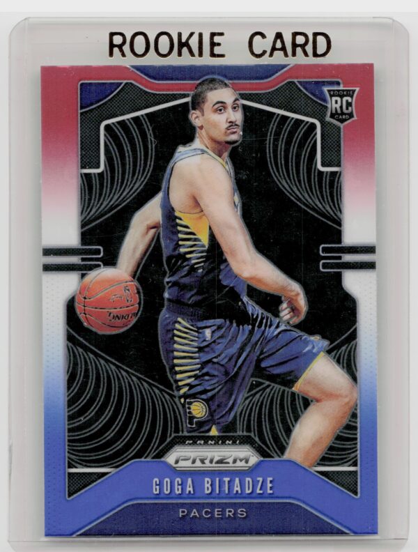 2019-20 Panini Prizm Goga Bitadze Prizms Red White and Blue #264 Pacers