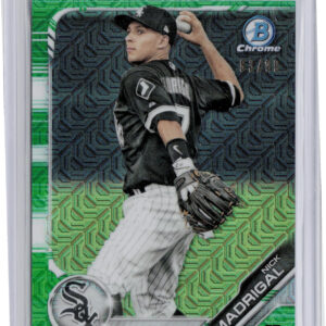2019 Bowman Nick Madrigal SN99 #BCP-63 Sox Chrome Prospects Mojo Refractors Gree