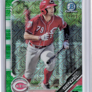 2019 Bowman Nick Senzel SN99 #BCP-43 Reds Chrome Prospects Mojo Refractors Green