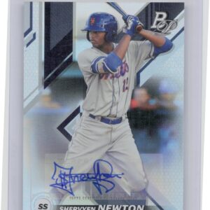 2019 Bowman Platinum Shervyen Newton AU #TOP-2 Mets Top Prospects Autographs