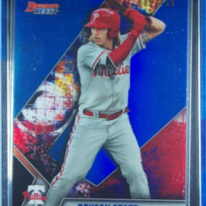 2019 Bowman's Best Bryson Stott SN150 #TP-6 Phillies Top Prospects Blue Refracto