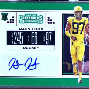 2019 Contenders DP Coll Jalen Jelks Auto #192 Ducks