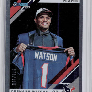 2019 Donruss Deshaun Watson Press Proof Silver SN100 #106 Texans