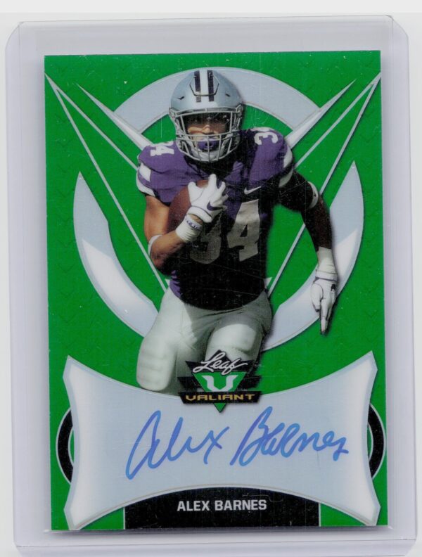2019 Leaf Valiant Alex Barnes AU SN75 #BA-AB1 Wildcats