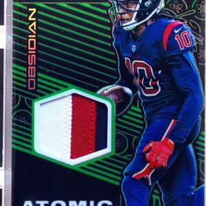 2019 Obsidian DeAndre Hopkins /25 JSY #AM-30 Texans Atomic Electric Etch Green