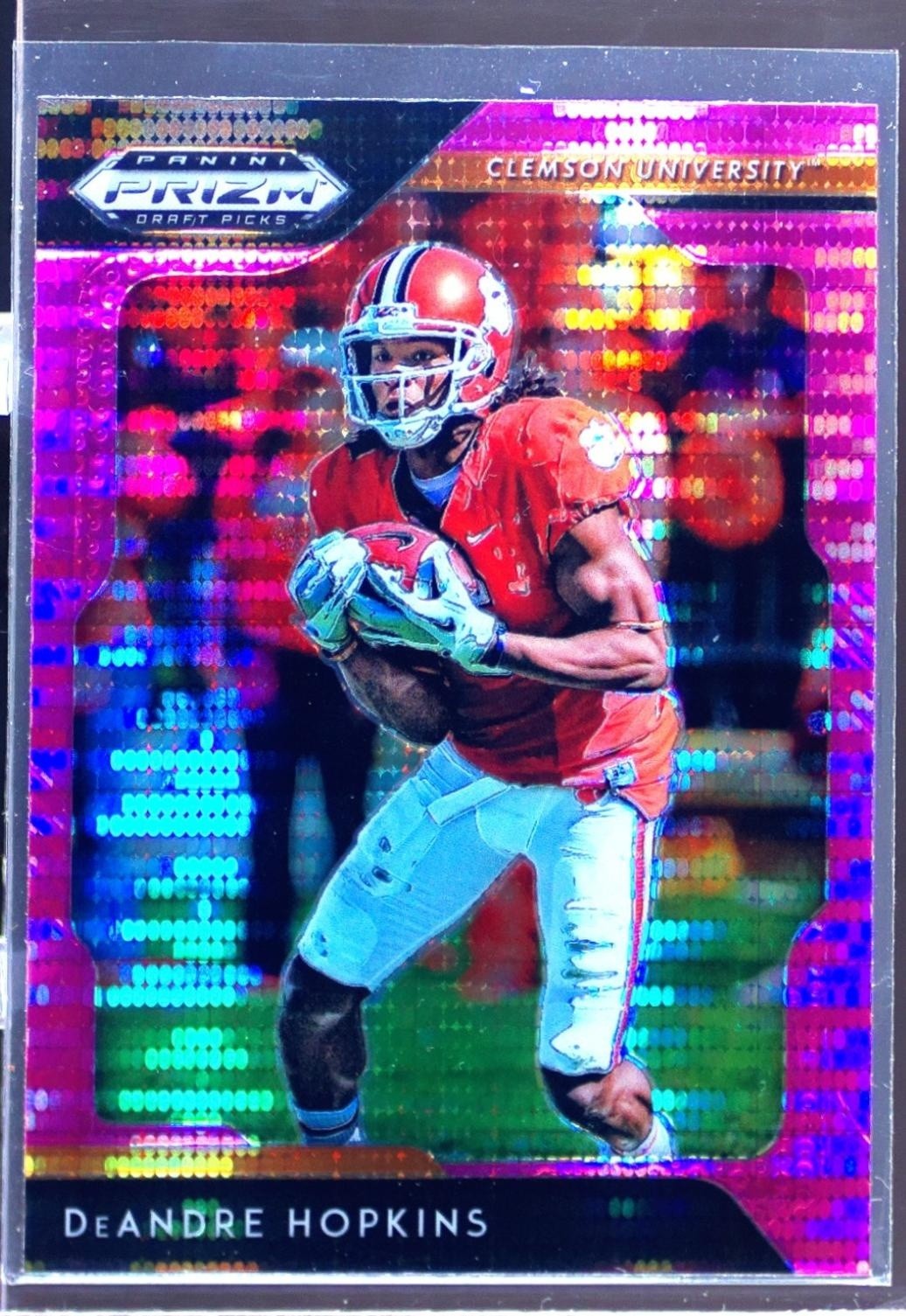 2019 Prizm Draft Picks DeAndre Hopkins Prizms Pink Pulsar #28 Tigers