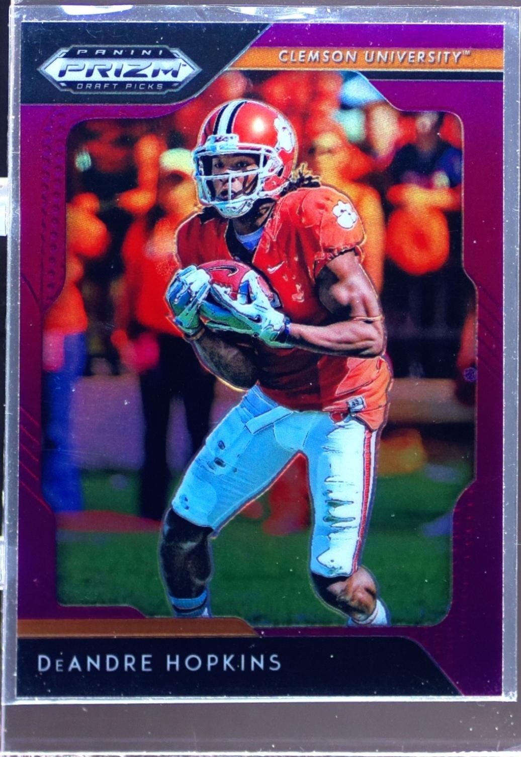 2019 Prizm Draft Picks DeAndre Hopkins Prizms Purple #28 Tigers