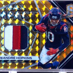 2019 Spectra DeAndre Hopkins /10 JSY #MI-22 Texans Max Impact Neon Orange