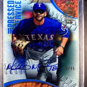 2019 Topps Archives Signature Series Mitch Moreland Auto /85 ##PIS-1 Rangers