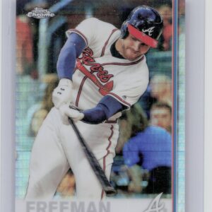 2019 Topps Chrome Freddie Freeman Prism Refractor #87 Braves