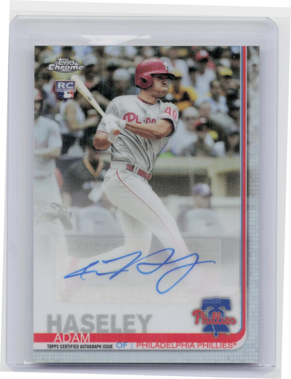 2019 Topps Chrome Update Adam Haseley AU #CUA-AH Phillies Autographs