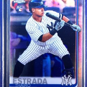 2019 Topps Chrome Update Thairo Estrada Refractor SN250 #28 Yankees