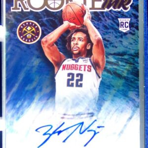 2020-21 Hoops Zeke Nnaji Auto #RI-ZNJ Nuggets Rookie Ink