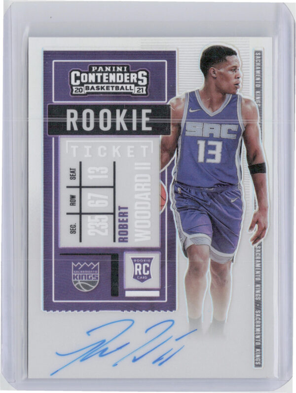 2020-21 Panini Contenders Robert Woodard II AU RC #110 Kings