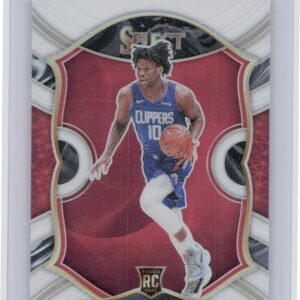 2020-21 Panini Select Daniel Oturu White Prizms SN149 #93 Clippers