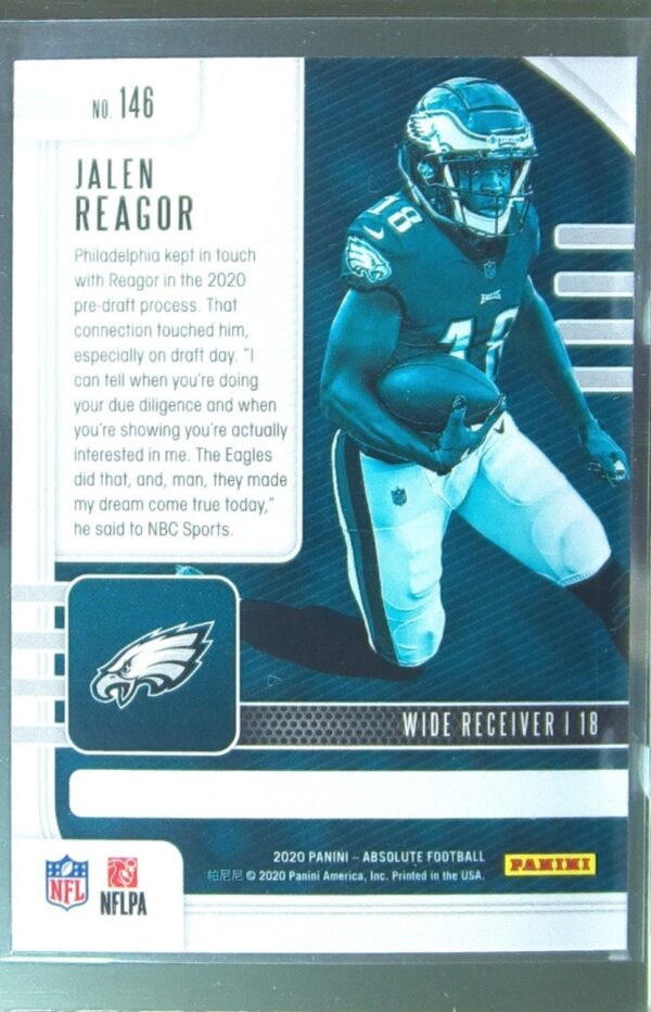 2020 Absolute Jalen Reagor Retail RC #146 Eagles - Image 3