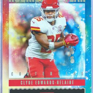 2020 Contenders Clyde Edwards-Helaire RC #RY-CEH Chiefs Rookie of the Year