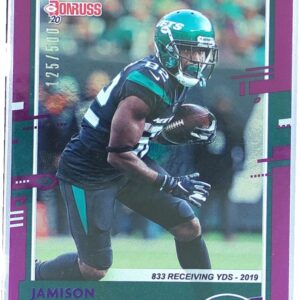 2020 Donruss Jamison Crowder Season Stat Line /500 #194 Jets