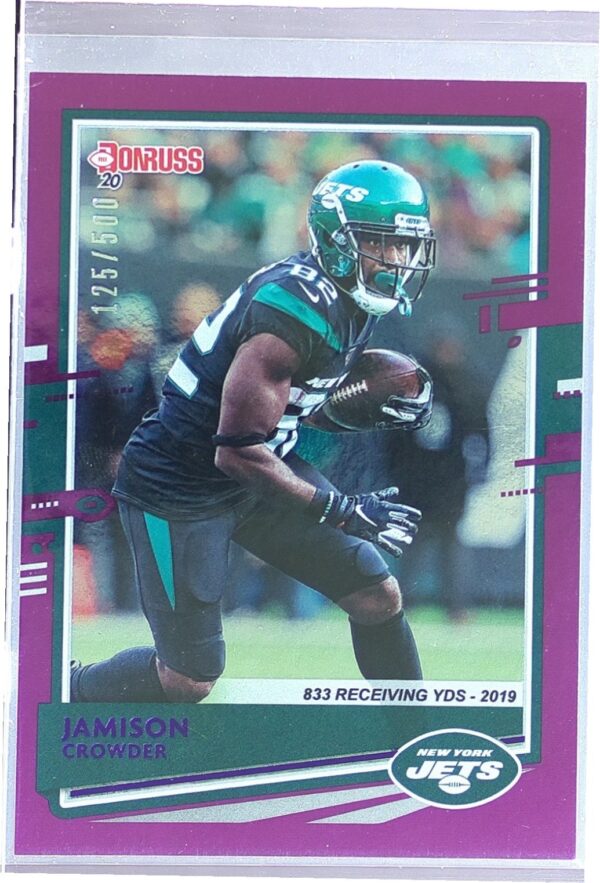 2020 Donruss Jamison Crowder Season Stat Line /500 #194 Jets