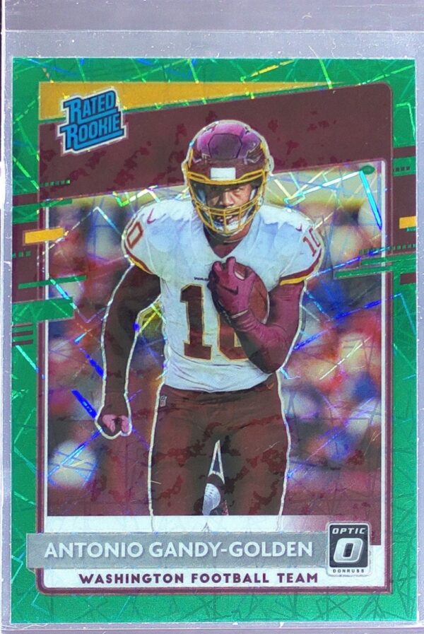 2020 Donruss Optic Antonio Gandy-Golden Green Velocity RC #184 Team