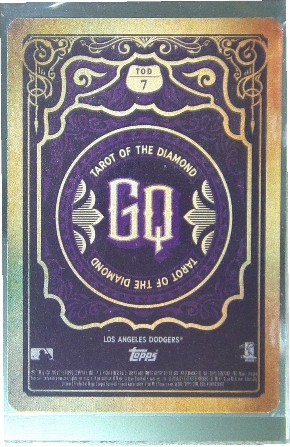 2020 Gypsy Queen Walker Buehler #TOD-7 Dodgers Tarot of the Diamond - Image 3
