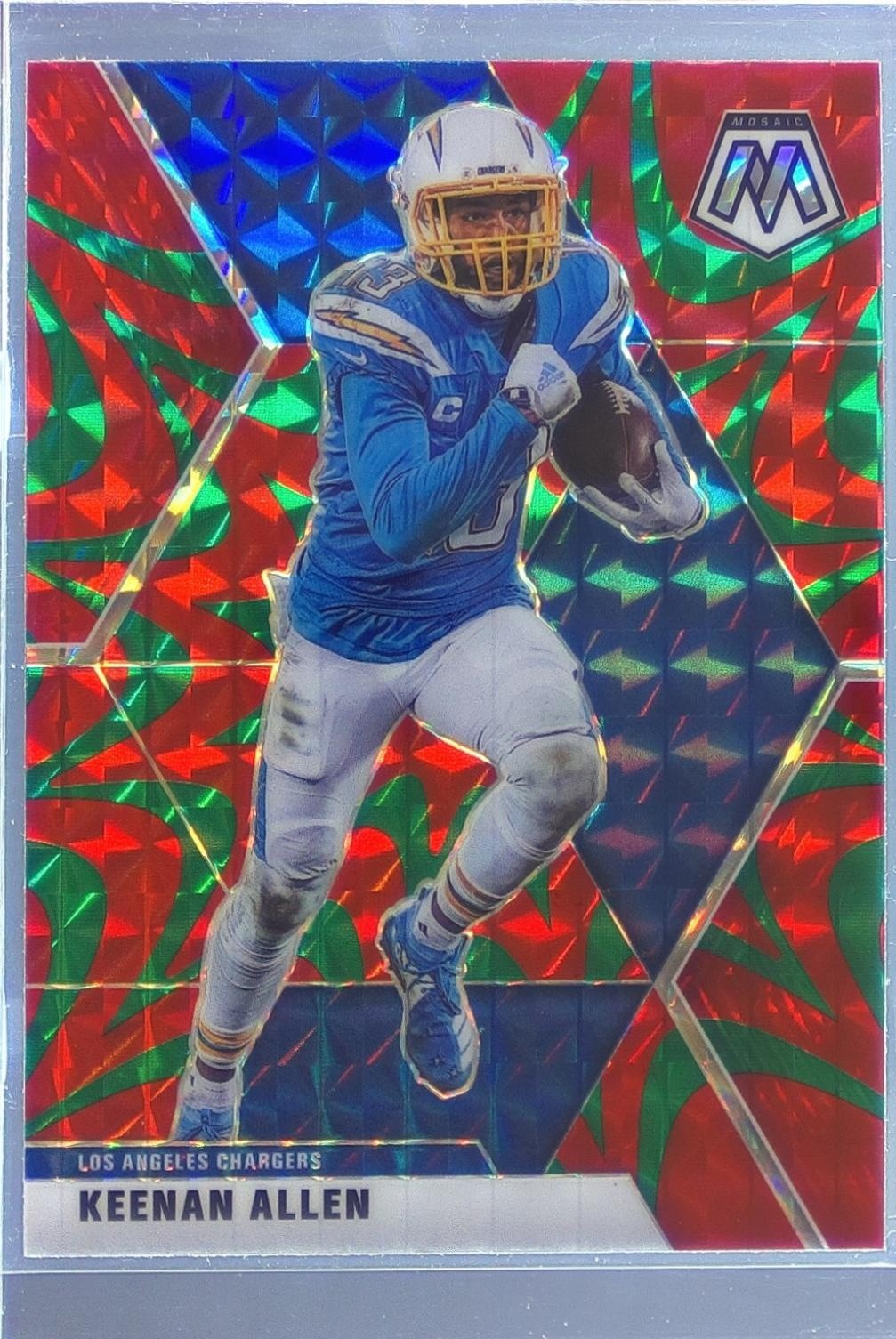 2020 Mosaic Keenan Allen Prizm Reactive Green #112 Chargers