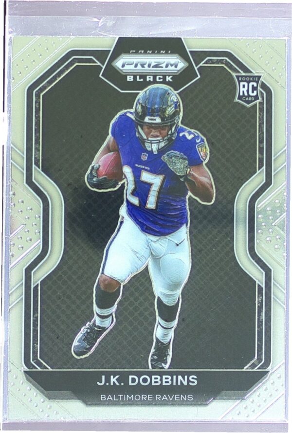 2020 Panini Chronicles J.K. Dobbins RC #PB-6 Ravens Prizm Black