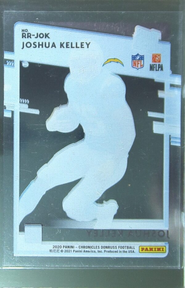 2020 Panini Chronicles Joshua Kelley RC #RR-JOK Chargers Clearly Donruss Rated - Image 3