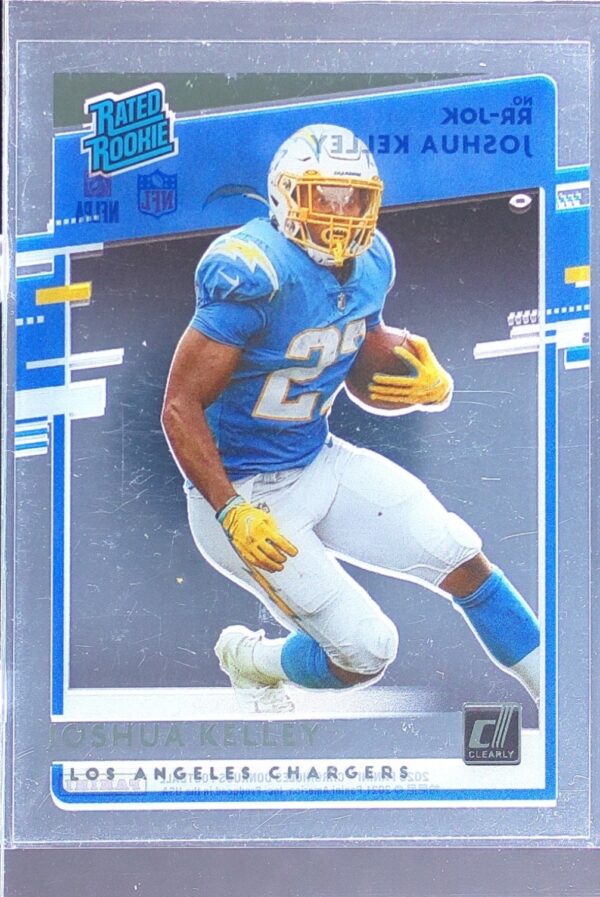 2020 Panini Chronicles Joshua Kelley RC #RR-JOK Chargers Clearly Donruss Rated
