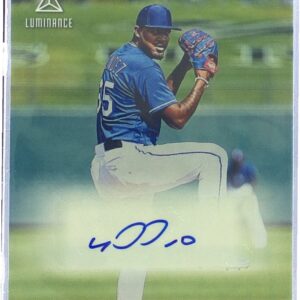 2020 Panini Chronicles Yohander Mendez Auto #LA-YM Rangers Luminance Autographs