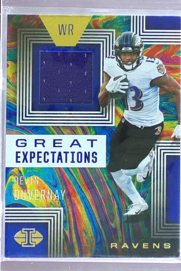 2020 Panini Illusions Devin Duvernay JSY RC #GE34 Ravens Great Expectations