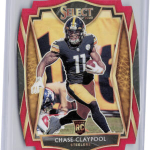 2020 Panini Select Chase Claypool Red Prizm Die Cut #170 Steelers