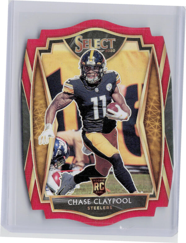 2020 Panini Select Chase Claypool Red Prizm Die Cut #170 Steelers