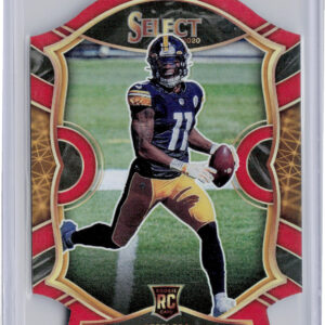 2020 Panini Select Chase Claypool Red Prizm Die Cut #70 Steelers