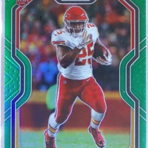 2020 Prizm Clyde Edwards-Helaire Prizm Green RC #328 Chiefs