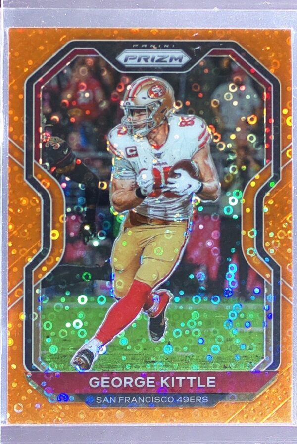 2020 Prizm George Kittle Prizm Orange Disco #281 49ers