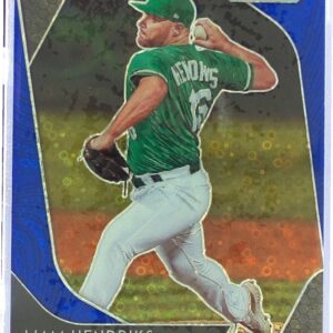 2020 Prizm Liam Hendriks Blue Donut Circles Prizm /199 #65 Athletics